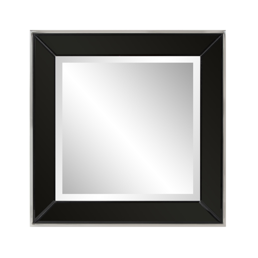  Industrial Industrial Square Devon Mirror in Black