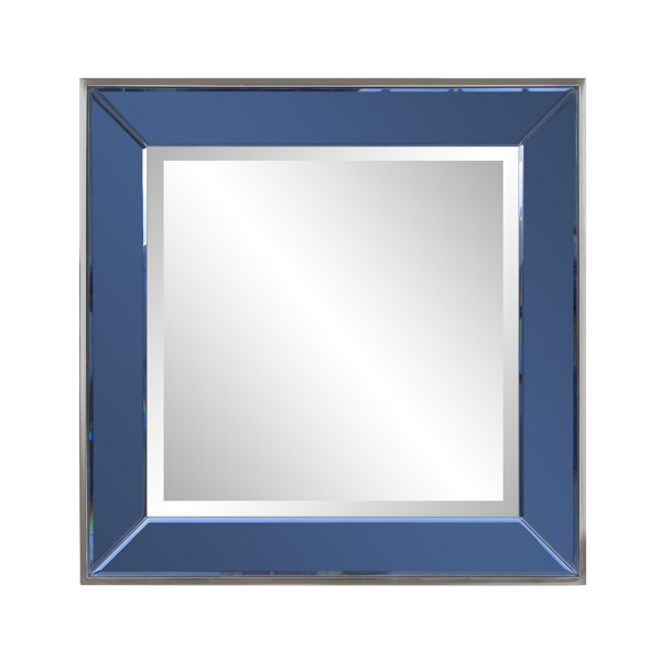 Vinyl Wall Covering Mirrors Mirrors Square Devon Miror in Blue