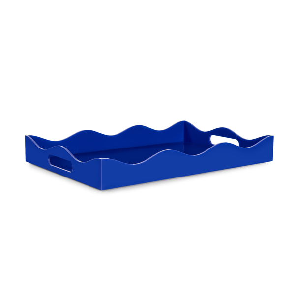 Vinyl Wall Covering Accessories Accessories Spangle Scalloped Tray Blue