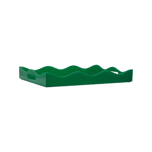  Accessories Accessories Spangle Scalloped Tray Green