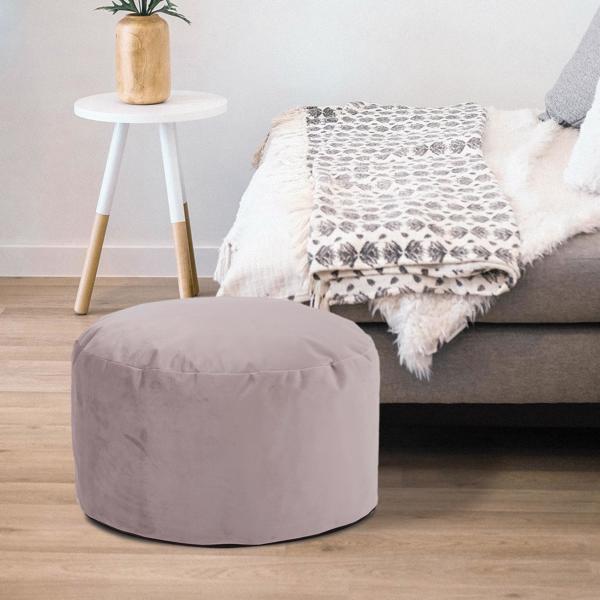 Vinyl Wall Covering Textiles Textiles Foot Pouf Bella Ash