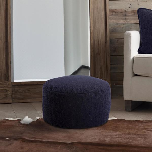 Vinyl Wall Covering Textiles Textiles Foot Pouf Barbet Royal