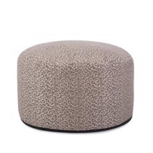 Round Foot Pouf Lynx Taupe