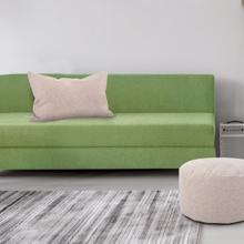 Round Foot Pouf Panama Sand