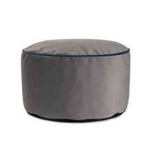 Qivuit Gray Foot Pouf