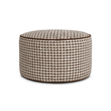 Furley Caramel Short Pouf