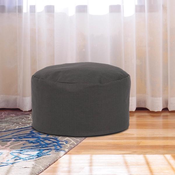 Vinyl Wall Covering Textiles Textiles Foot Pouf Sterling Charcoal