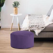 Foot Pouf Bella Eggplant