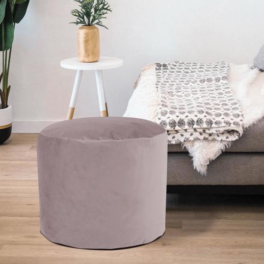  Textiles Textiles Tall Pouf Bella Ash