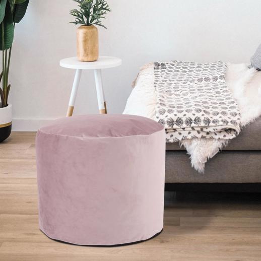  Textiles Textiles Tall Pouf Bella Rose