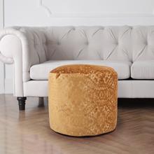 Round Tall Pouf Pisani Gold