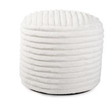 Pouf Tall Shar Pei White
