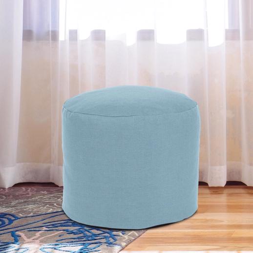  Textiles Textiles Tall Pouf Sterling Breeze