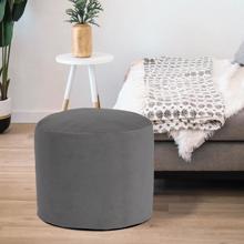 Tall Pouf Bella Pewter