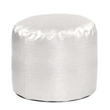 Tall Pouf Luxe Mercury