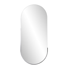 Dante Mirror, Black Polished Steel