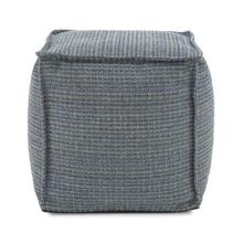Square Pouf Alton Indigo