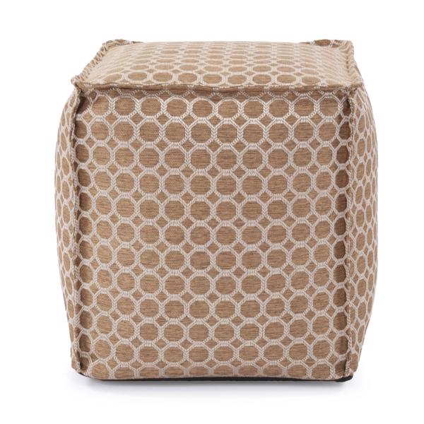 Vinyl Wall Covering Textiles Textiles Square Pouf Pyth Gold