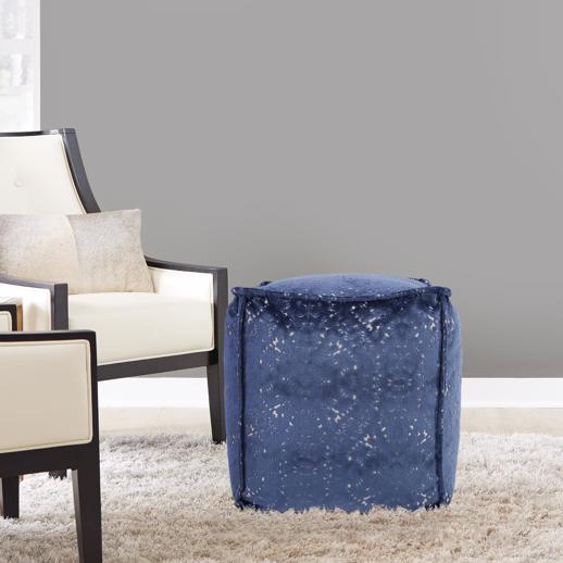  Textiles Textiles Square Pouf Pisani Sapphire