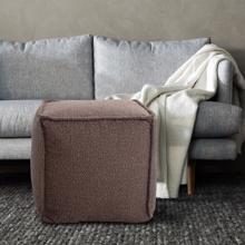 Square Pouf Barbet Chocolate