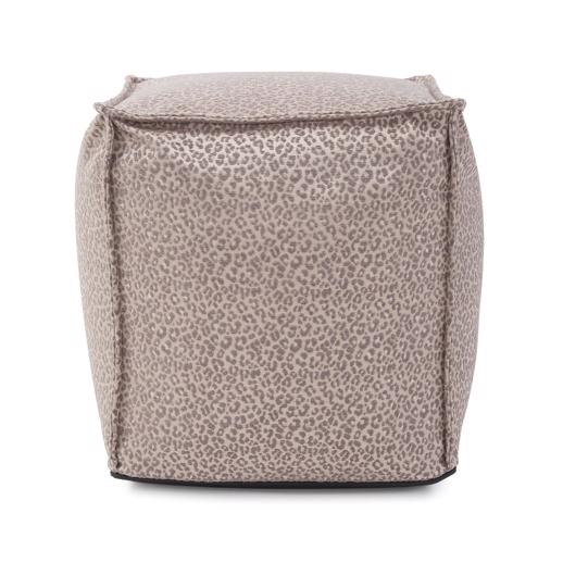  Textiles Textiles Square Pouf Lynx Taupe