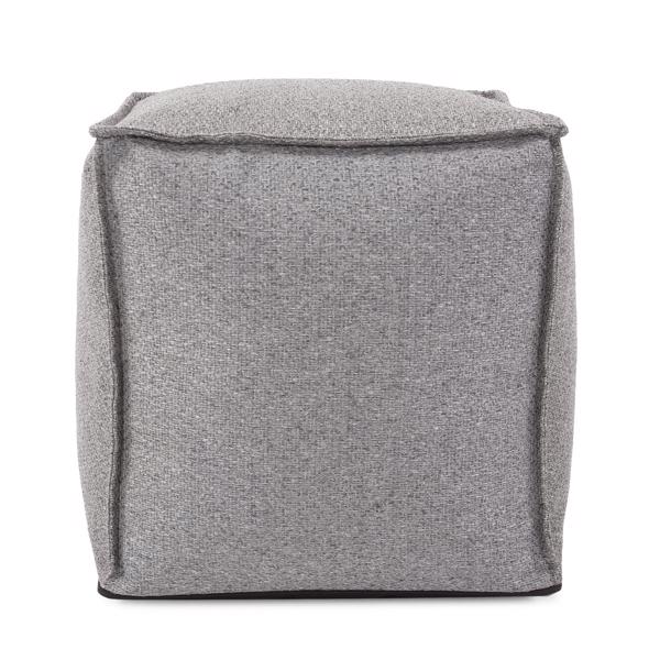 Vinyl Wall Covering Textiles Textiles Square Pouf Panama Stone