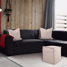 Square Pouf Panama Sand