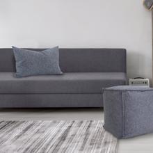 Square Pouf Panama Indigo