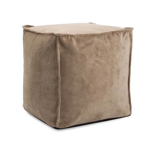 Textiles Textiles Tall Square Pouf Pana Sand
