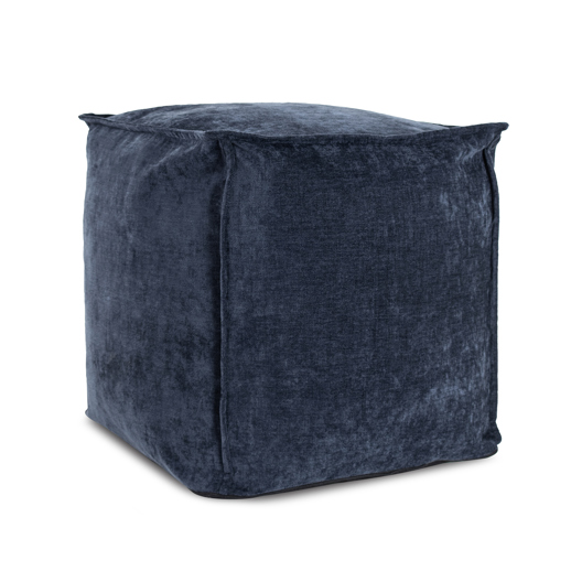  Textiles Textiles Komodo Navy Square Pouf