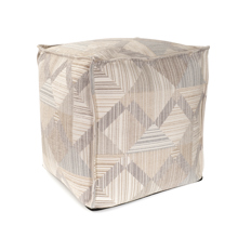 Prisma Natural Square Pouf