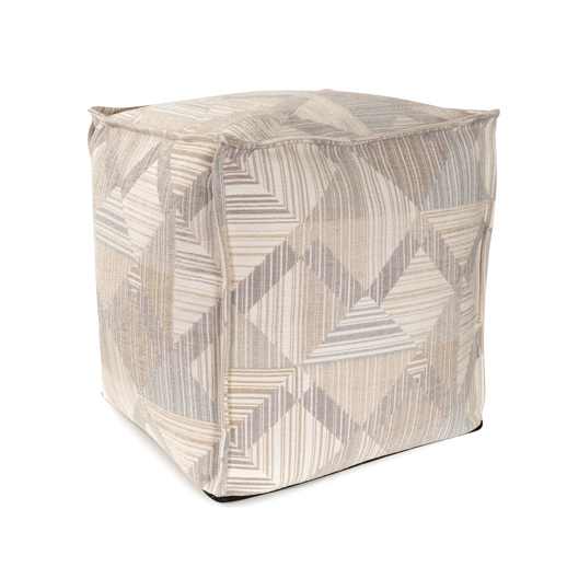  Textiles Textiles Prisma Natural Square Pouf