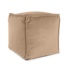 Qivuit Camel Square Pouf