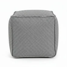 Furley Navy Square Pouf