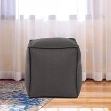 Square Pouf Sterling Charcoal