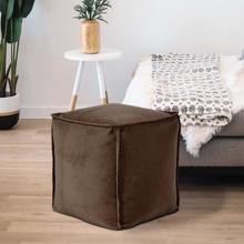 Square Pouf Bella Chocolate