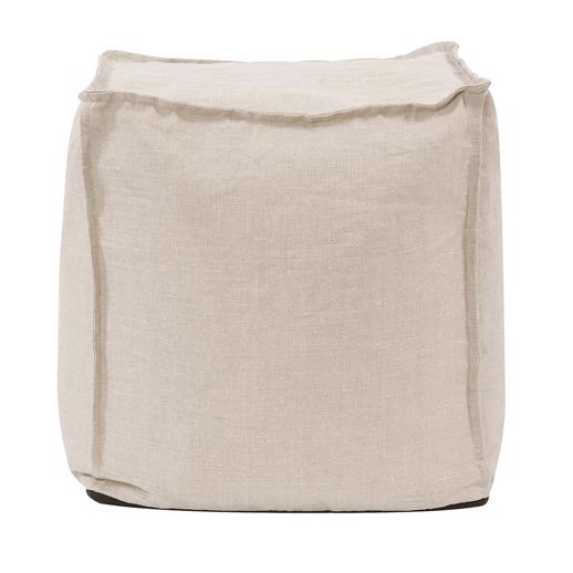  Textiles Textiles Square Pouf Prairie Linen