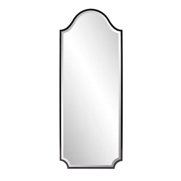 Vinyl Wall Covering Mirrors Mirrors Bosworth Brushed Black Shield Mirror - Tall