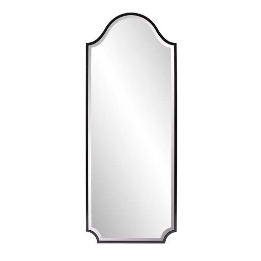  Industrial Industrial Bosworth Brushed Black Shield Mirror - Tall