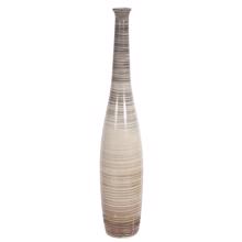 Ombre Striped Ceramic Floor Vase, Small