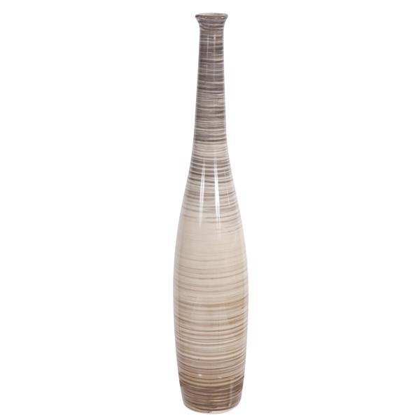 Vinyl Wall Covering Accessories Accessories Ombre Striped Ceramic Floor Vase, Small