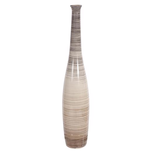  Accessories Accessories Ombre Striped Ceramic Floor Vase, Small