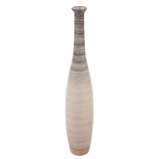  Accessories Accessories Ombre Striped Ceramic Floor Vase, Large