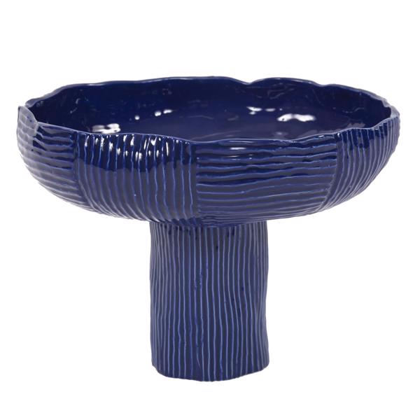 Vinyl Wall Covering Accessories Accessories Lipari Tall Pedestaled Free Formed Bowl