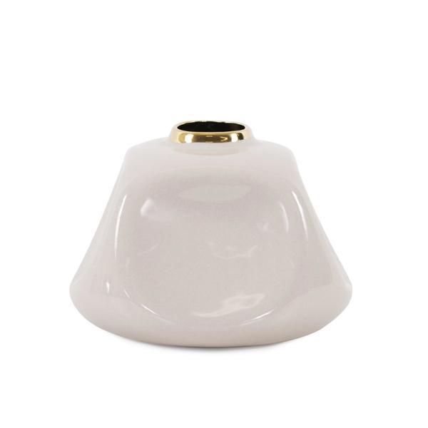 Vinyl Wall Covering Accessories Accessories Christana Concaved Ceramic Vase- Medium