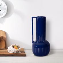 Bella Sapphire Blue Tall Ceramic Pitcher