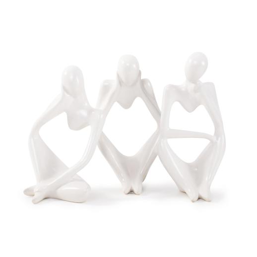  Accessories Accessories Contentment Ceramic Sculpture- Set of 3