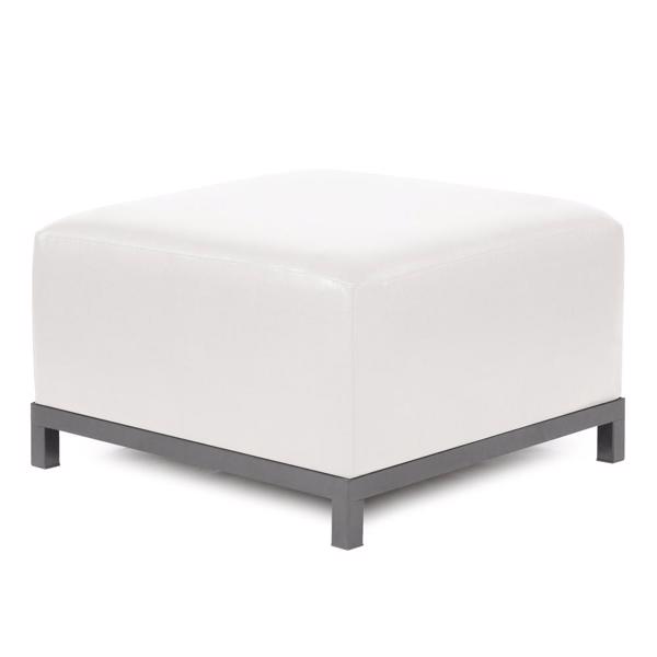 Vinyl Wall Covering Accent Furniture Accent Furniture Axis Ottoman Avanti White Slipcover (Cover Only)
