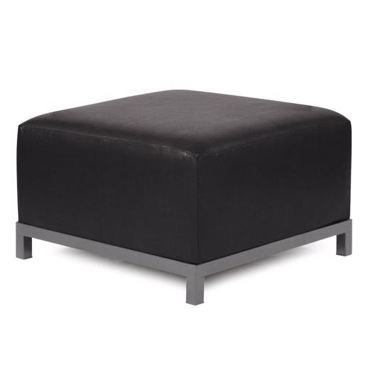 Accent Furniture Accent Furniture Axis Ottoman Avanti Black Slipcover (Cover Only)