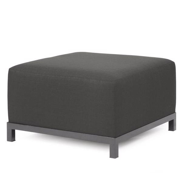 Vinyl Wall Covering Accent Furniture Accent Furniture Axis Ottoman Sterling Charcoal Slipcover (Cover On